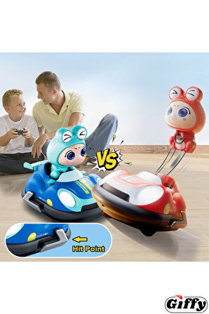 Oyuncak Uzaktan Kumandalı Çarpışan Arabalar Şarjlı Drift Atan Hız Ayarlı Sesli Işıklı Müzik Efektli