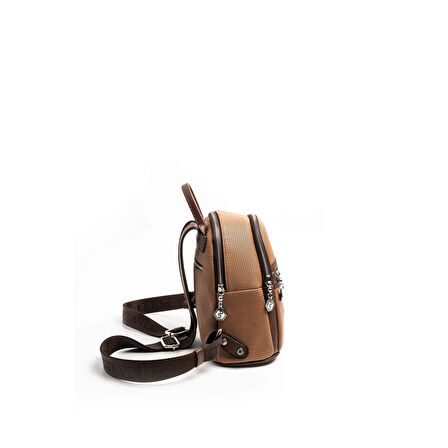 Silver Polo  Kadın  983-46377 SILVER POLO SIRT ÇANTASI M86 KARAMEL-MAT KAHVE