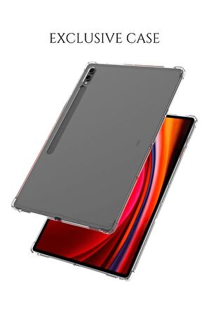 Galaxy Tab S9 10,9 inç Uyumlu Silikon Yumuşak Darbeye Dayanıklı Şeffaf Antişok Kapak