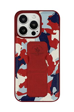 Santa Barbara Polo Racquet Club iPhone 13 Pro Fuchsia Enos Standlı Kapak