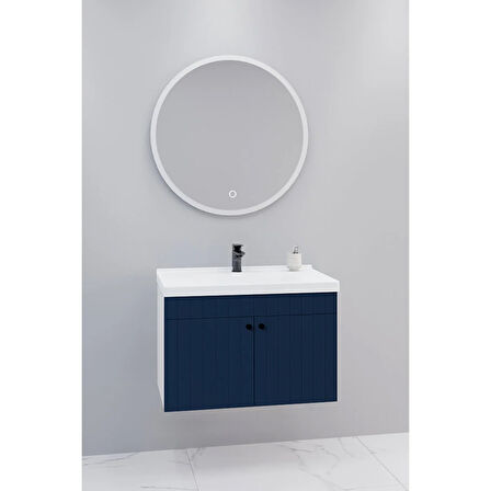 Avien 80 Cm Banyo Dolabı Orz Led Aynalı - Boy Dolap Hariç