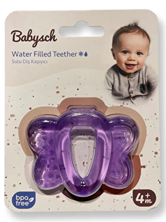 Babysch Sulu Kelebek Diş Kaşıyıcı Lila