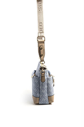 Silver Polo  Kadın Çapraz Çanta 1110-46404 SILVER POLO ÇAPRAZ BAYAN ÇANTASI M178 MAVİ-MAT TEN
