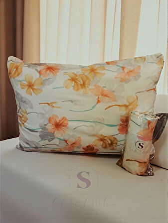 Shules Collection Çiçek Desenli Tek Kişilik Lastikli Çarşaf+Yastık Kılıfı