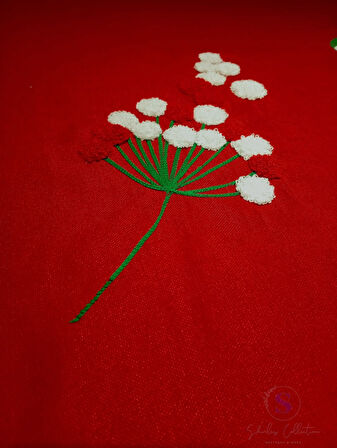 LALE NAKIŞLI ÇAM AĞACI ÖRTÜSÜ (90CM)