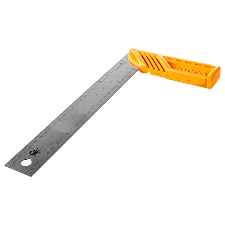 Ingco HAS123002 300mm Endüstriyel Açılı Çelik Gönye/Cetvel