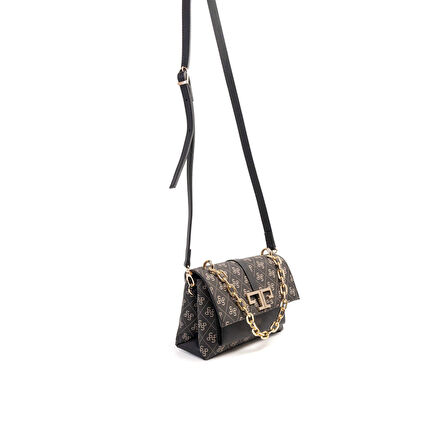 Silver Polo  Kadın Çapraz Çanta 1148-46430 SILVER POLO ÇAPRAZ BAYAN ÇANTASI M178 FÜME-MAT SİYAH