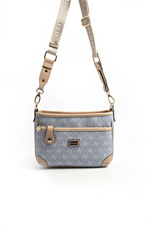 Silver Polo  Kadın Çapraz Çanta 1160-46433 SILVER POLO ÇAPRAZ Kadın ÇANTASI M178 MAVİ-MAT TEN