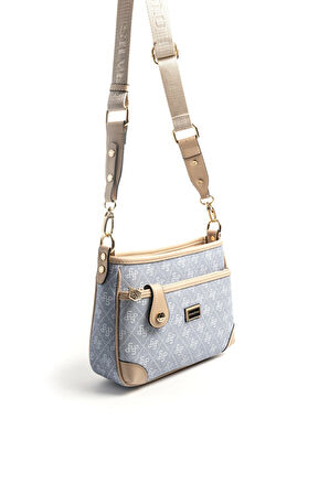 Silver Polo  Kadın Çapraz Çanta 1160-46433 SILVER POLO ÇAPRAZ Kadın ÇANTASI M178 MAVİ-MAT TEN