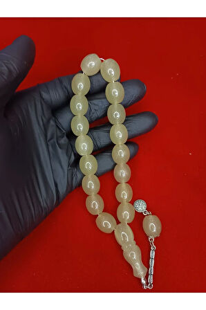 Maskot Yeşil Yanan Fosforlu Kedi Gözü Tesbih