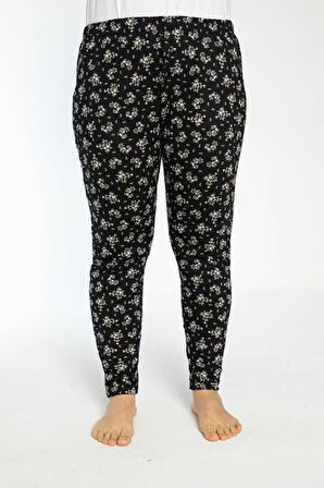 Büyük Beden Cepli Viskon Yazlık Pijama Altı y9