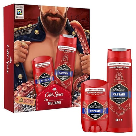 Old Spice Captain Deo Stick 50ml & Duş Jeli 250ml