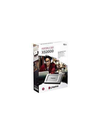 Kingston 1TB XS2000 Mini USB 3.2 Gen 2.2 Type C Gri Taşınabilir SSD(AÇIK KUTU)
