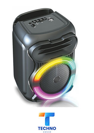 Bluetooth Özellikli Ses Bombası 4 Inch Rgb Işıklı Speaker (KLN-160)