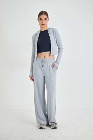 Kadın Geniş Paça Özel Dikim  Modal Kumaş Pantolon