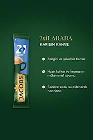 Jacobs 2'si 1 Arada Karışım Kahve 40'lı Kutu