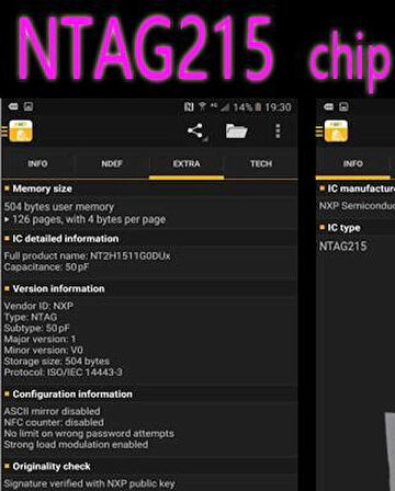 Ntag215 13.56Mhz İnce 504 Byte Sikke Ntag 215 Android&Ios Uyumlu 10 Adet İnce Kart
