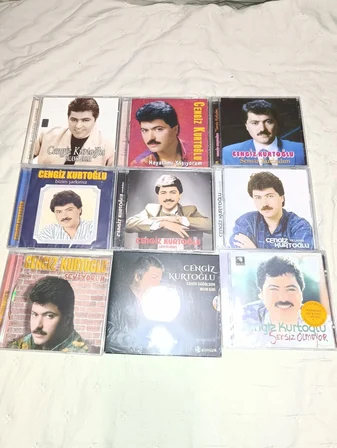 9 Adet Cengiz Kurtoğlu CD albüm set