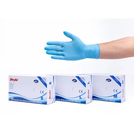 BEYBİ PUDRASIZ NİTRİL ELDİVEN BEDEN - M