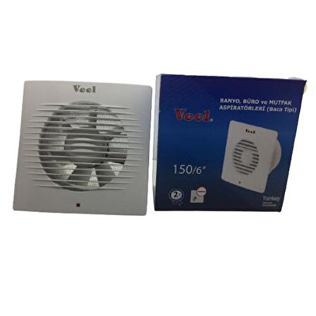 Veel Banyo Büro ve Mutfak Aspiratörleri (Baca Tipi) 20W 150Mm