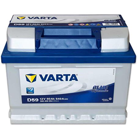 Varta Blue Dynamic D59 Alçak Tip 12 V 60 Ah 540CCA Akü