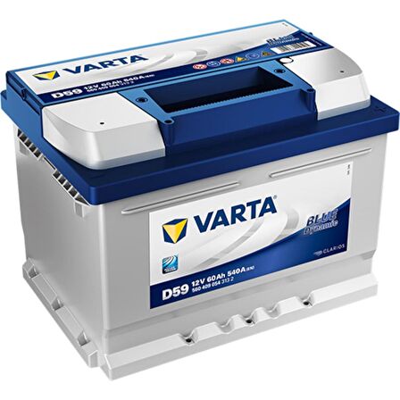 Varta Blue Dynamic D59 Alçak Tip 12 V 60 Ah 540CCA Akü