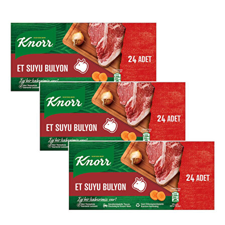 Knorr Et Suyu Bulyon 24 lü 240 Gr x 3 Adet