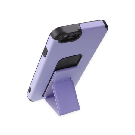 Apple iPhone 6 Kılıf Mega Standlı Silikon - Lila