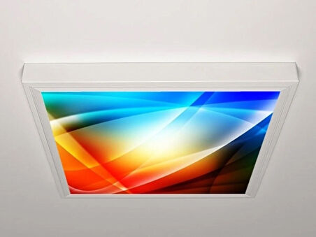 Gök Panel 60X60 LED Panel Aydınlatma Armatür Avize Sıva Üstü Desenli Tekli 46510011SU