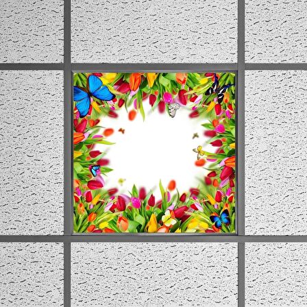 Gök Panel 60X60 LED Panel Sıva Altı Desenli Tekli 46510260SA