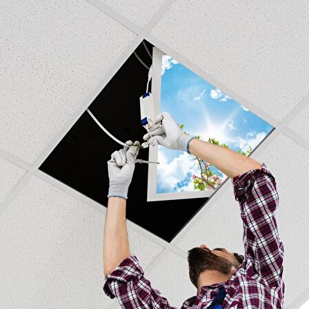 Gök Panel 60X60 LED Panel Sıva Altı Desenli Tekli 46510302SA