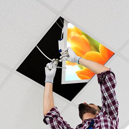 Gök Panel 60X60 LED Panel Sıva Altı Desenli Tekli 46510324SA