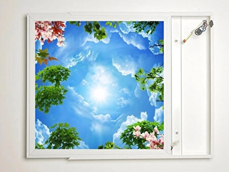 Gök Panel 60X60 LED Panel Aydınlatma Armatür Avize Sıva Üstü Desenli Tekli 46510433SU