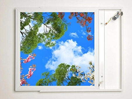 Gök Panel 60X60 LED Panel Aydınlatma Armatür Avize Sıva Üstü Desenli Tekli 46510672SU