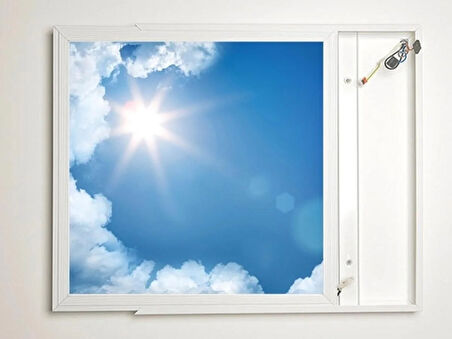 Gök Panel 60X60 LED Panel Aydınlatma Armatür Avize Sıva Üstü Desenli Tekli 46510941SU