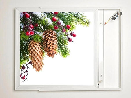 Gök Panel 60X60 LED Panel Aydınlatma Armatür Avize Sıva Üstü Desenli Tekli 46511025SU