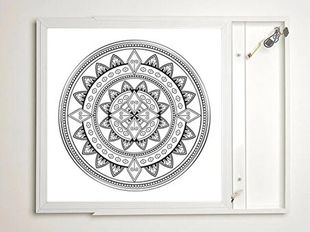 Gök Panel 60X60 LED Panel Aydınlatma Armatür Avize Sıva Üstü Desenli Tekli 46511047SU