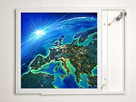 Gök Panel 60X60 LED Panel Aydınlatma Armatür Avize Sıva Üstü Desenli Tekli 46511071SU