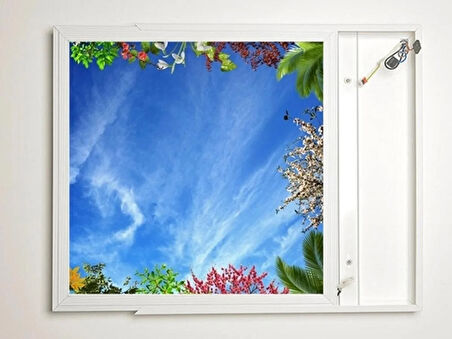 Gök Panel 60X60 LED Panel Aydınlatma Armatür Avize Sıva Üstü Desenli Tekli 46511073SU