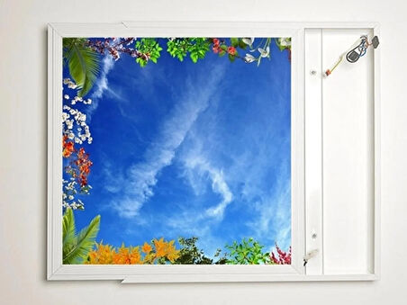 Gök Panel 60X60 LED Panel Aydınlatma Armatür Avize Sıva Üstü Desenli Tekli 46511074SU