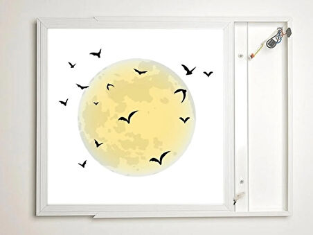 Gök Panel 60X60 LED Panel Aydınlatma Armatür Avize Sıva Üstü Desenli Tekli 46511184SU