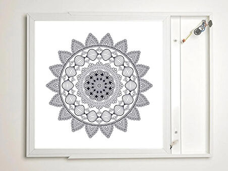 Gök Panel 60X60 LED Panel Aydınlatma Armatür Avize Sıva Üstü Desenli Tekli 46511264SU