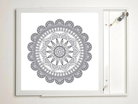 Gök Panel 60X60 LED Panel Aydınlatma Armatür Avize Sıva Üstü Desenli Tekli 46511278SU