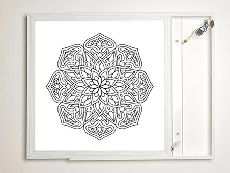 Gök Panel 60X60 LED Panel Aydınlatma Armatür Avize Sıva Üstü Desenli Tekli 46511296SU