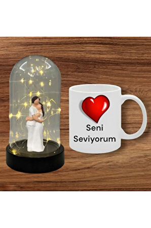 Sevgiliye Hediye Özel Hediye Dekoratif Fanus Hediyelik