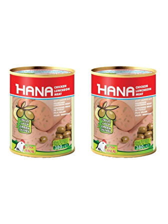 Hana Yeşil Zeytinli Salam 380 Gr X2 Adet