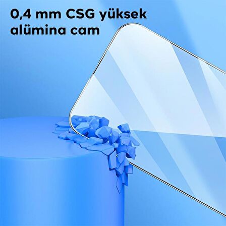 Coofbe 9D HD Full Screen Parmak İzi Bırakmaz Tempered İphone 15 Plus Ekran Koruyucu Full Kaplama Darbe Emici 