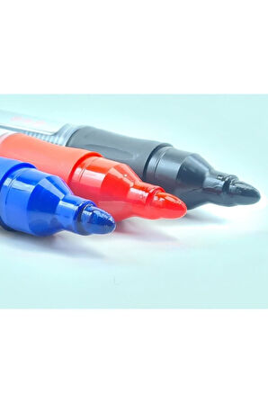 3 Renk Karışık Kırmızı Siyah Mavi Tüplü Kartuşlu Byb Tahta Kalemi