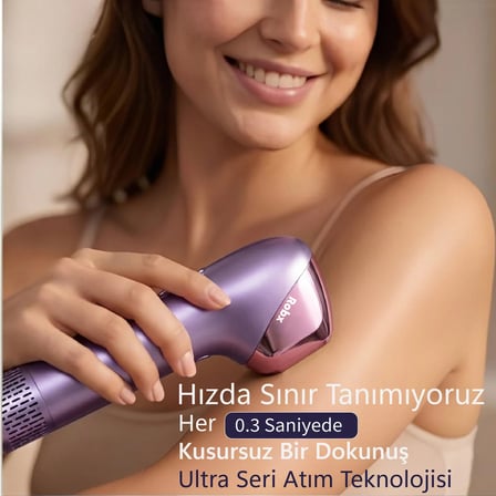 Robx A2030 IPL Sapphire Sogutma 35 joule Ultra Güç Hızlı Etki Çoklu Seri Otomatik Atım Mor