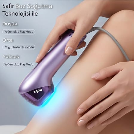 Robx A2030 IPL Sapphire Sogutma 35 joule Ultra Güç Hızlı Etki Çoklu Seri Otomatik Atım Mor
